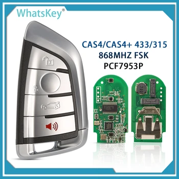 3/4 Gumb Daljinskog ključa automobila 315/433/868 Mhz za BMW serije 1 3 5 7 Serija CAS4 + MKE F X5 X6 X7 2011-2017 PCF7953P Promixity bez ključa