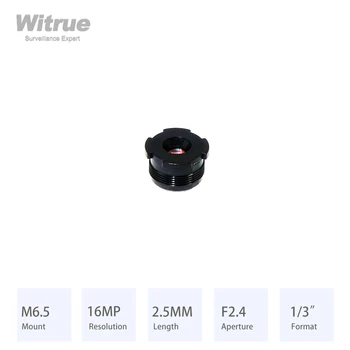 Objektiv Witrue HD 4K 16MP M6.5 stavljanje 2,5 MM Otvor blende F2.4 Format 1/3 