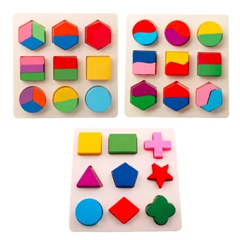 Drveni Geometrijske Oblike Sortiranje Matematika Montessori Zagonetka Predškolska Obuka Edukativne Igre Igračke za Djecu za Djecu DS19