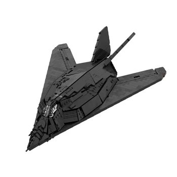 MOC F-117 Nighthawk Rata Avion Borac Gradivni Blokovi Skup Crna Borbeni Avion Model Prikupiti Igračke Za Djecu, Poklone Za Rođendan