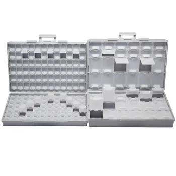 AideTek SMT Prazna Kutija za pohranu toolbox Telo Odjeljaka, svaki s poklopcem SMD BOXALL144 + BOXALL48 Kutija Organizator za pohranu i Kuglice za ručni rad